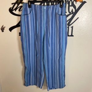 CHEROKEE Cropped Linen Pants